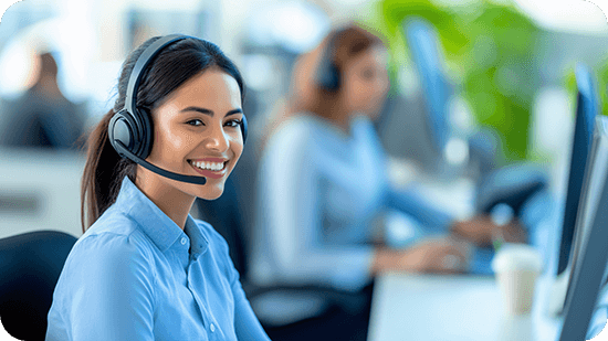 female-call-center-employee