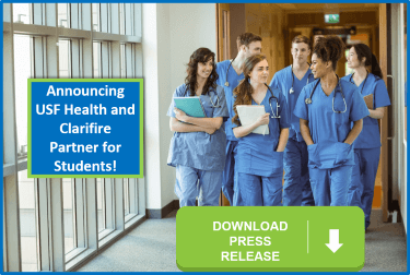 Announcing USF Health and Clarifire partner for students! Download press release.